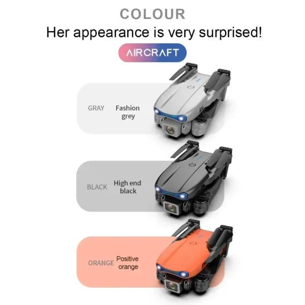 New E99 K3 Mini Drone 4K Professional Dual HD Camera Three Sided Obstacle Avoidance WiFi FPV Foldable Quadcopter Sell Apron - 图片 6