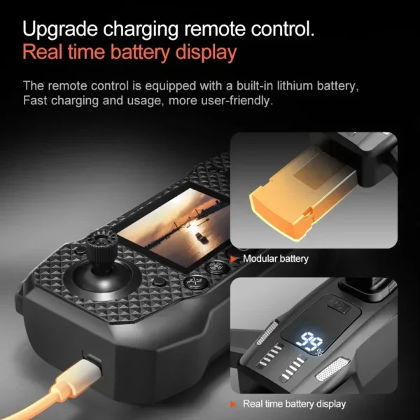 M6 Drone Professional 8K Camera Drone 5G WIFI FPV UAV With screen remote control RC Dron avoidance Aerial Quadcopter For Xiaomi - 图片 4
