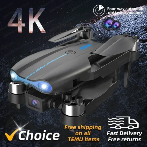 New E99 K3 Mini Drone 4K Professional Dual HD Camera Three Sided Obstacle Avoidance WiFi FPV Foldable Quadcopter Sell Apron