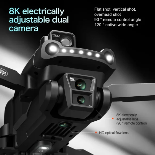 For Xiaomi V198GPS Drone ESC 8K Profesional HD Camera Brushless Obstacle Avoidance Aerial Optical Foldable Quadcopter Mini Dron - 图片 3